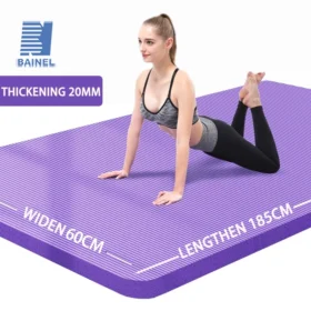 Yoga Mat with A Thickness of 20mm Anti Slip Pilates Fitness Mat Environmentally Friendly Tear Resistant WOMEN'S Yoga Mat