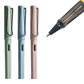 Smooth Writing Rollerball Pen with 0.5mm Black Refill, Popular Pens Clip, School Stationery, Various Color Choices